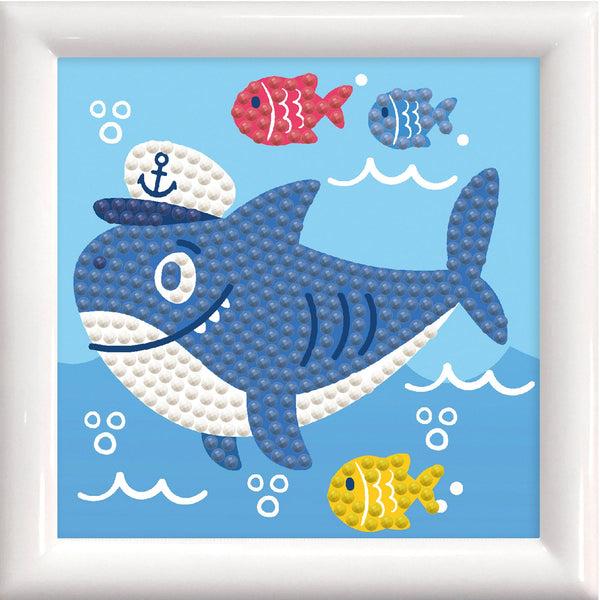 Dotz Diamond Dotz Shark Ahoy Framed Kit - 4.0" X 4.0"