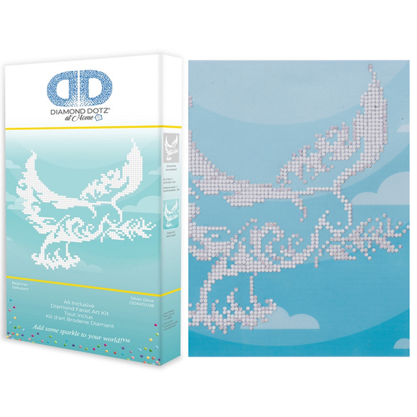 dotz Diamond Dotz Silver Dove - 8.7" x 8.7"