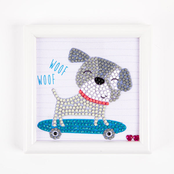 Dotz Diamond Dotz Skate & Woof Framed Kit - 4.0" X 4.0"