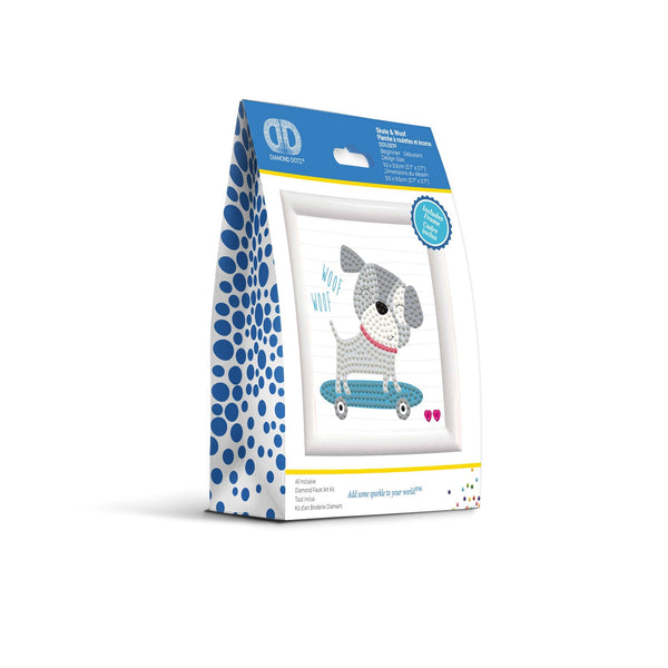 Dotz Diamond Dotz Skate & Woof Framed Kit - 4.0" X 4.0"