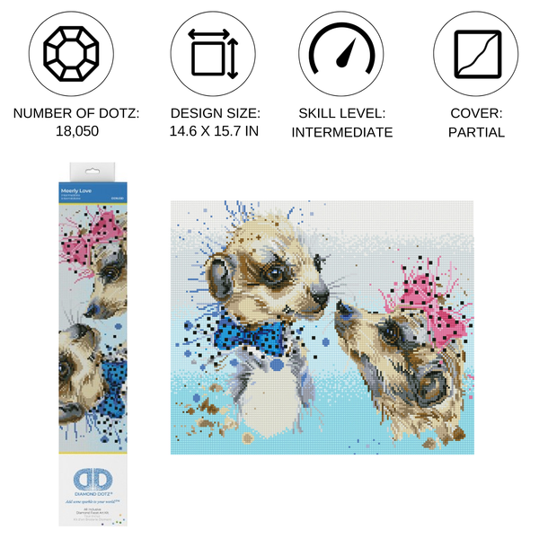 Dotz Diamond Dotz Sloth Hugs - 16.5" X 19.7"