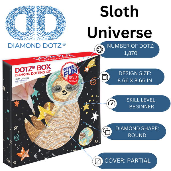 Dotz Diamond Dotz Sloth Universe - 8.7" X 8.7"