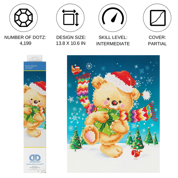 Dotz Diamond Dotz Snow Dance - 10.6" X 13.8"