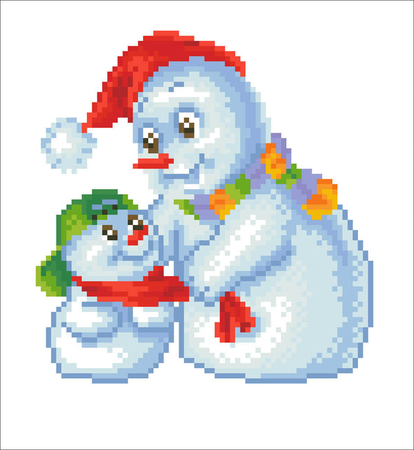 Dotz Diamond Dotz Snow Family - 9.1" X 9.8"