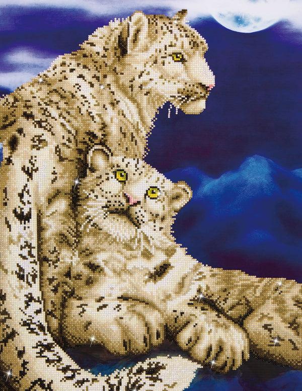 dotz Diamond Dotz Snow Leopards - 20.5" x 30.3"