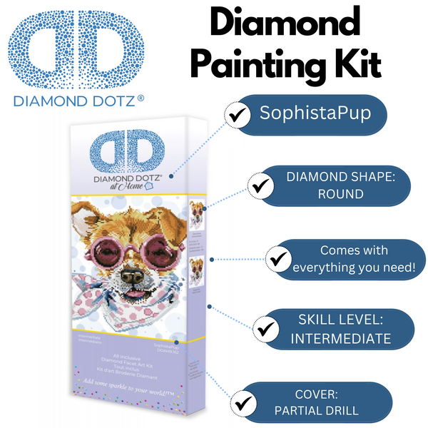 Dotz Diamond Dotz SophistaPup - 12.6" X 13.8"