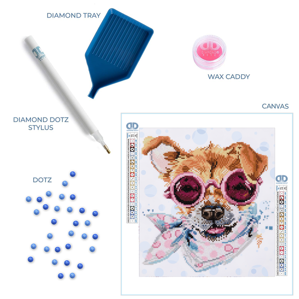 Dotz Diamond Dotz SophistaPup - 12.6" X 13.8"