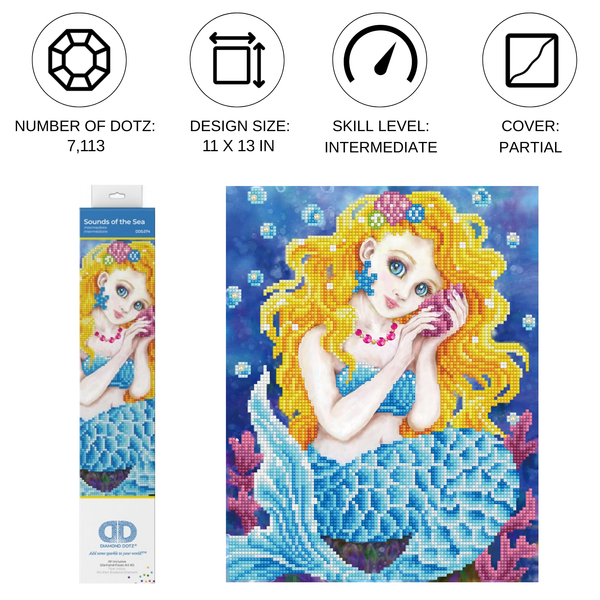 Dotz Diamond Dotz Sounds Of The Sea - 11.0" X 13.8"