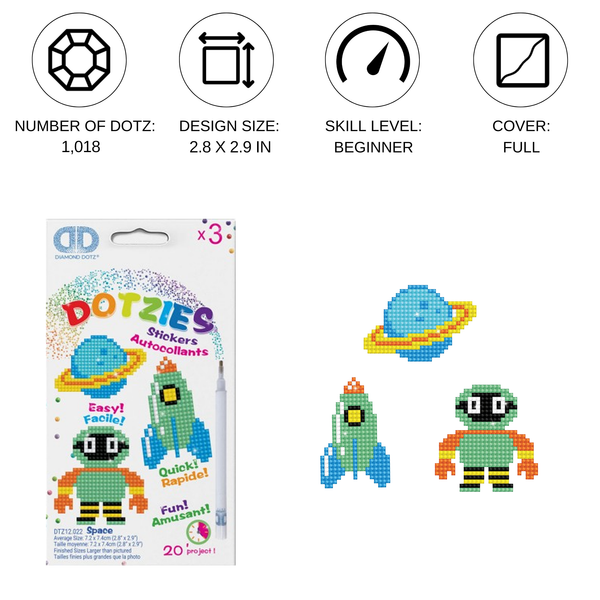 Dotz Diamond Dotz Space - DOTZIES Stickers Kit