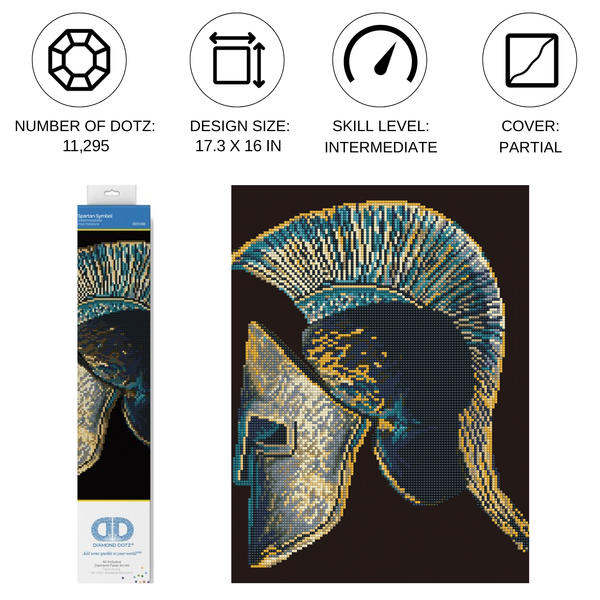 Dotz Diamond Dotz Spartan Symbol - 16.1" X 17.3"