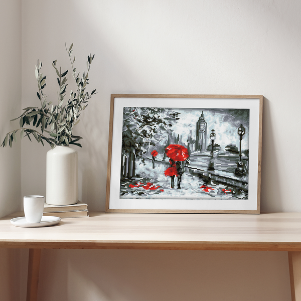 Dotz Diamond Dotz Splash Of Red - 15.8" X 11.8"