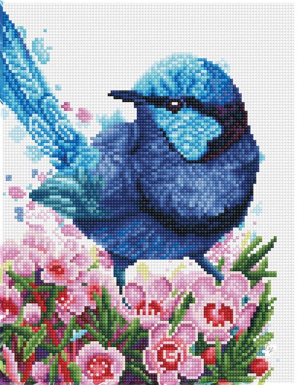 dotz Diamond Dotz Splendid Fairy Wren - 10.6" x 13.8"