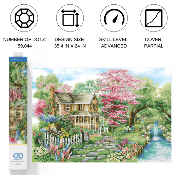 Dotz Diamond Dotz Spring Sparkle - 35.4" X 24.0"