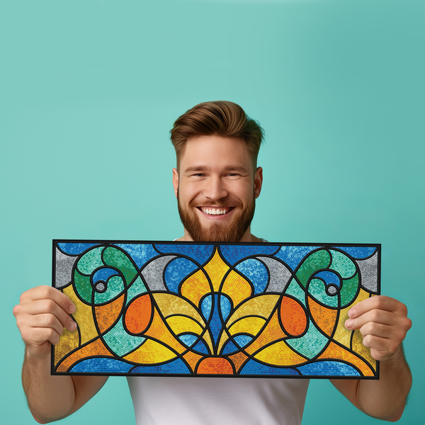 Dotz Diamond Dotz Stained Glass Study - 22.8" X 9.5"