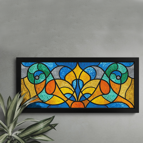 Dotz Diamond Dotz Stained Glass Study - 22.8" X 9.5"