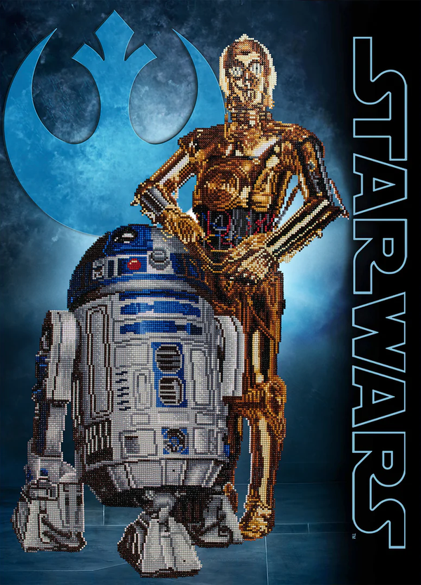 Dotz Diamond Dotz Star Wars Droids - 24.4" X 33.9"