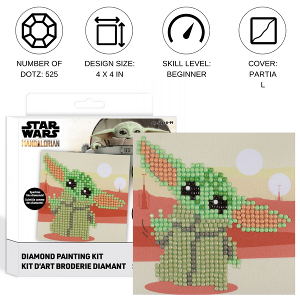 Dotz Diamond Dotz Star Wars Grogu Fun - 4.0" X 4.0"