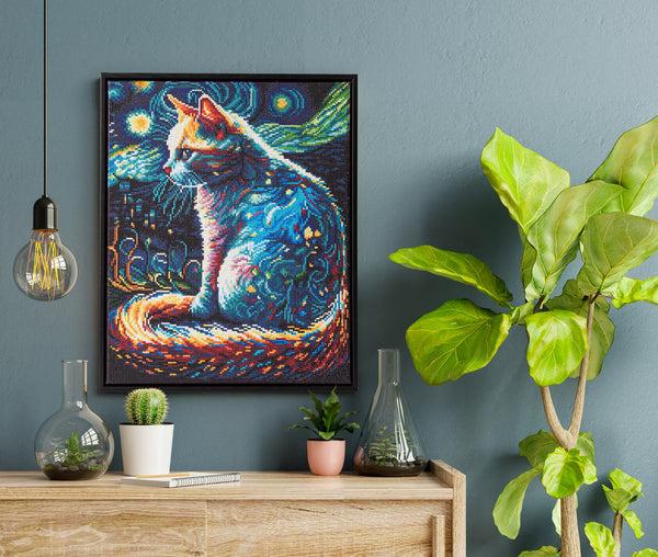 Dotz Diamond Dotz Starry Night Cat - 15.9" X 19.9"
