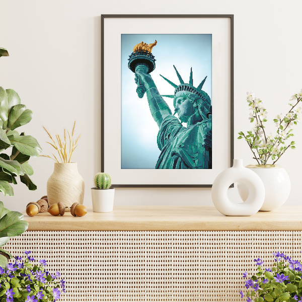 Dotz Diamond Dotz Statue Of Liberty - 18.5" X 27.6"