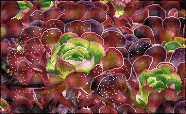 dotz Diamond Dotz Succulents - 20.5" x 12.6"