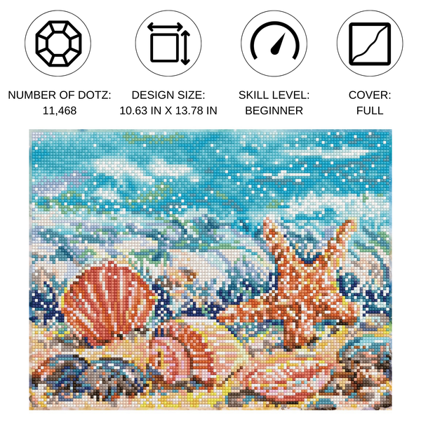 Dotz Diamond Dotz Summertime Beach - 13.8" X 10.6"