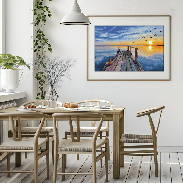 Dotz Diamond Dotz Sunset Jetty - 28.0" X 18.5"