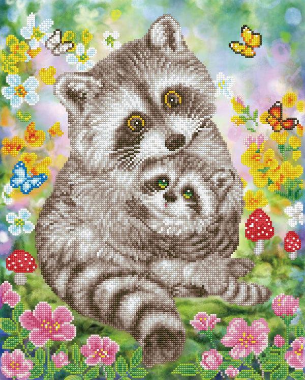 dotz Diamond Dotz Sweet Racoons - 16.5" x 20.5"