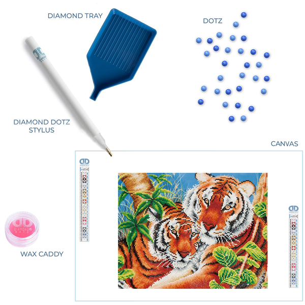 Dotz Diamond Dotz Tender Tigers - 20.5" X 14.6"