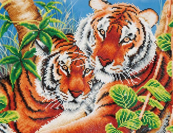 dotz Diamond Dotz Tender Tigers - 20.5" x 14.6"