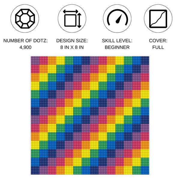 Dotz Diamond Dotz Tetris - 8.0" X 8.0"