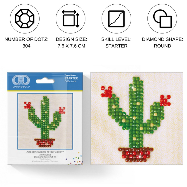 Dotz Diamond Dotz Texas Bloom - 3.0" X 3.0"