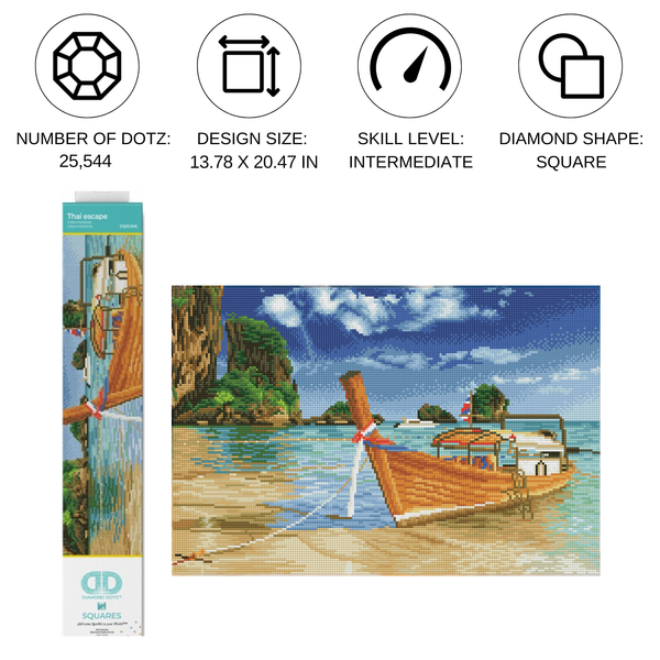 Dotz Diamond Dotz Thai Escape - 20.5" X 13.8"