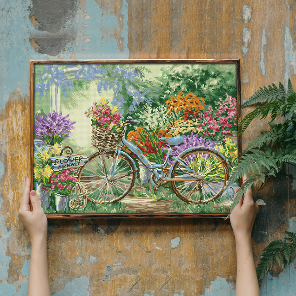 Dotz Diamond Dotz The Flower Mart - 26.4" X 19.7"