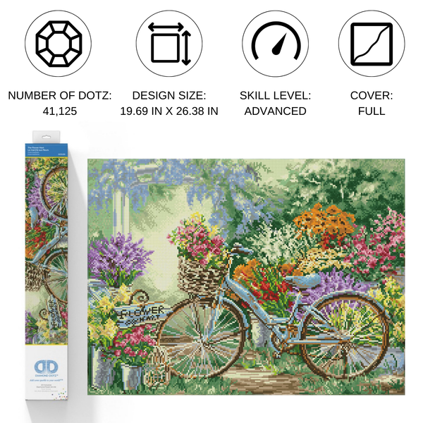 Dotz Diamond Dotz The Flower Mart - 26.4" X 19.7"