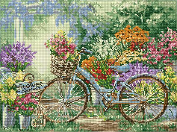 dotz Diamond Dotz The Flower Mart - 26.4" x 19.7"
