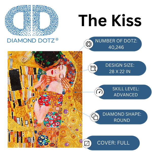 Dotz Diamond Dotz The Kiss (Klimt) - 22.0" X 28.0"