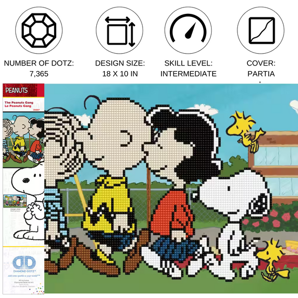 Dotz Diamond Dotz The Peanuts Gang - 18.0" X 10.0"