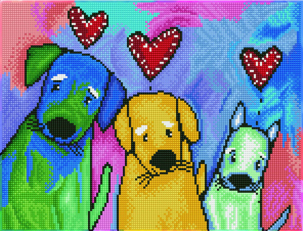 Dotz Diamond Dotz Three Amigos - 16.5" X 12.6"