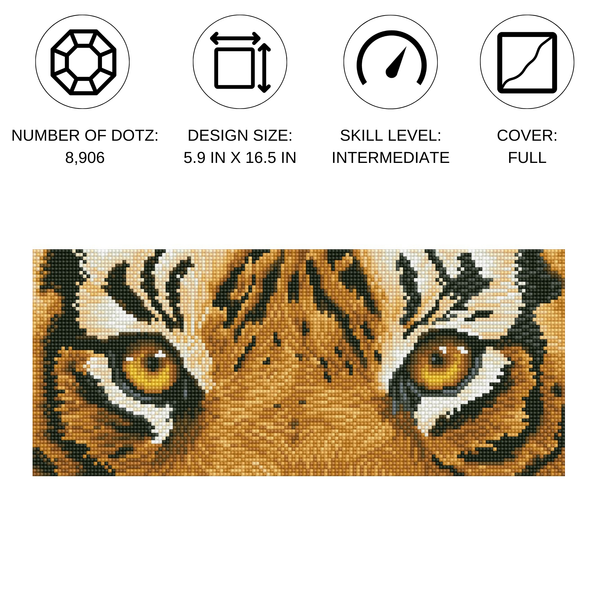 Dotz Diamond Dotz Tiger Spy - 16.5" X 5.9"