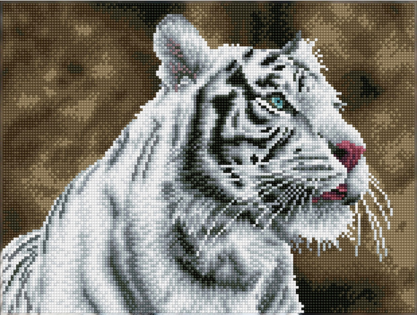 dotz Diamond Dotz Tigre Blanc - 16.1" x 12.2"