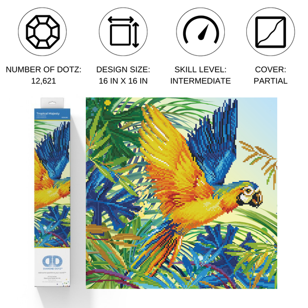 Dotz Diamond Dotz Tropical Majesty - 16.1" X 16.1"