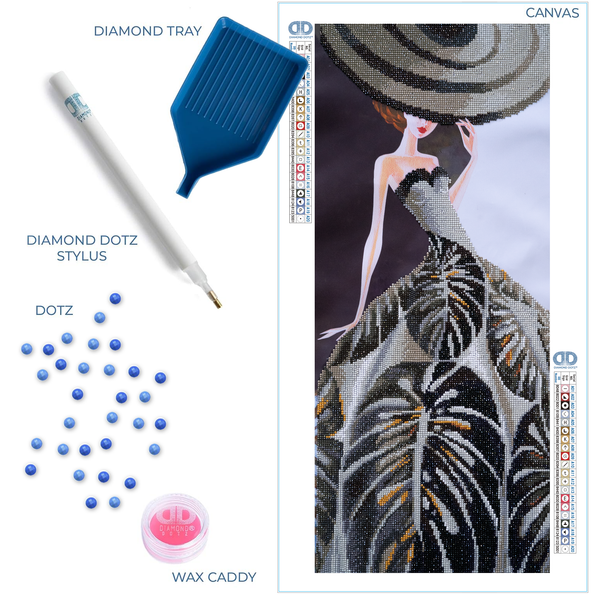 Dotz Diamond Dotz Tropical Splendor - 12.6" X 29.5"