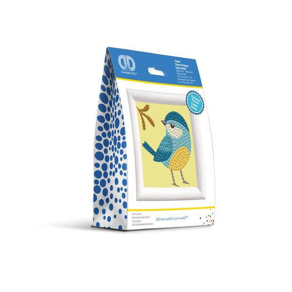 Dotz Diamond Dotz Tweet With Frame - 3.0" X 3.0"