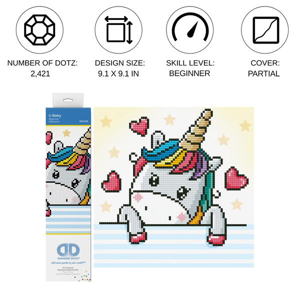 Dotz Diamond Dotz U Baby - 9.1" X 9.1"