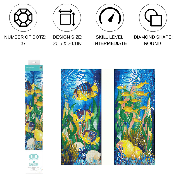 Dotz Diamond Dotz Underwater Scene - 20.1" X 20.5"