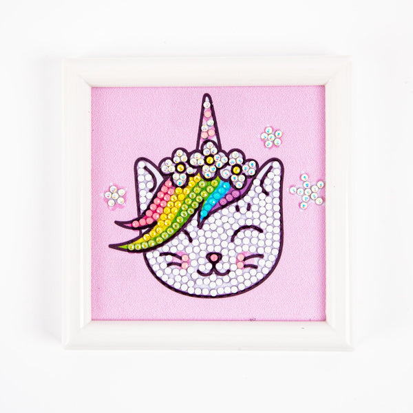 Dotz Diamond Dotz Uni Puss Framed Kit - 4.0" X 4.0"