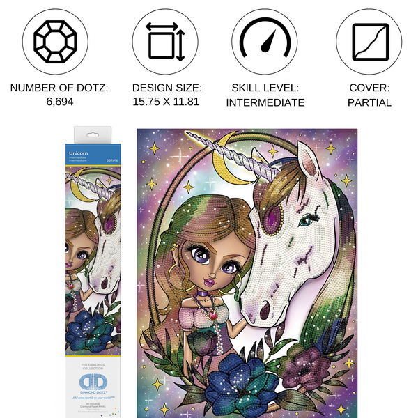 Dotz Diamond Dotz Unicorn - 11.8" X 15.8"