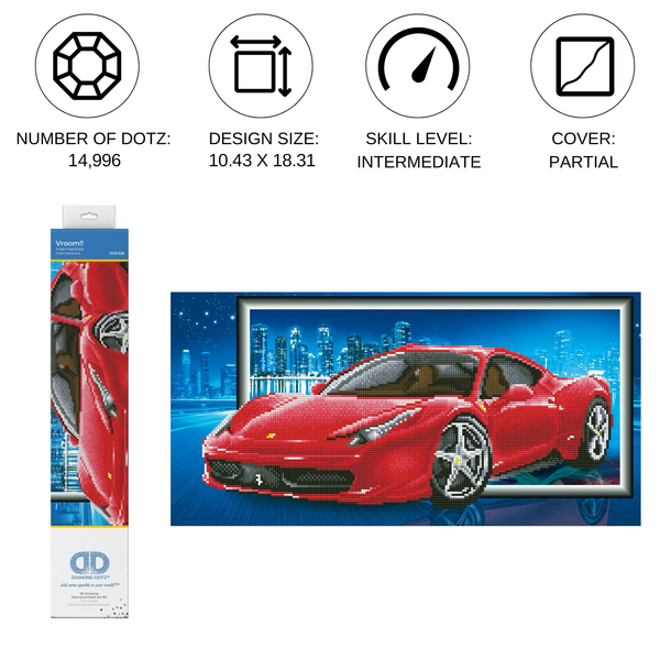 Dotz Diamond Dotz Vroom - 24.4" X 12.6"