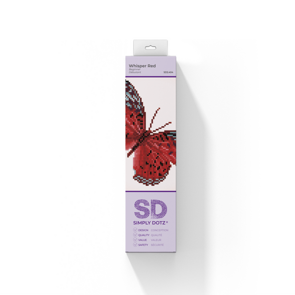 Dotz Diamond Dotz Whisper Red - 9.1" X 9.1"
