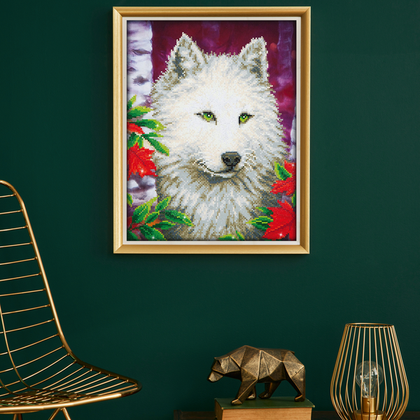 Dotz Diamond Dotz White Wolf - 14.0" X 18.0"